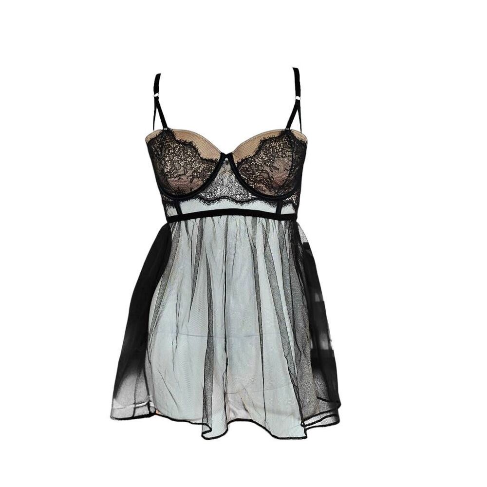 victoria’s secret goth lace babydoll cami